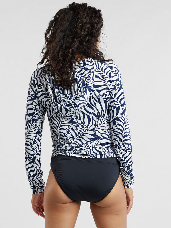 Sunbuster Long Sleeve Hoodie - Palm Print, , original