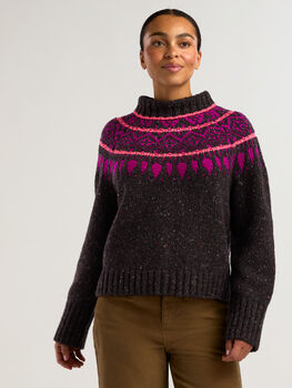 Women's Fairisle Merino Turtleneck Sweater