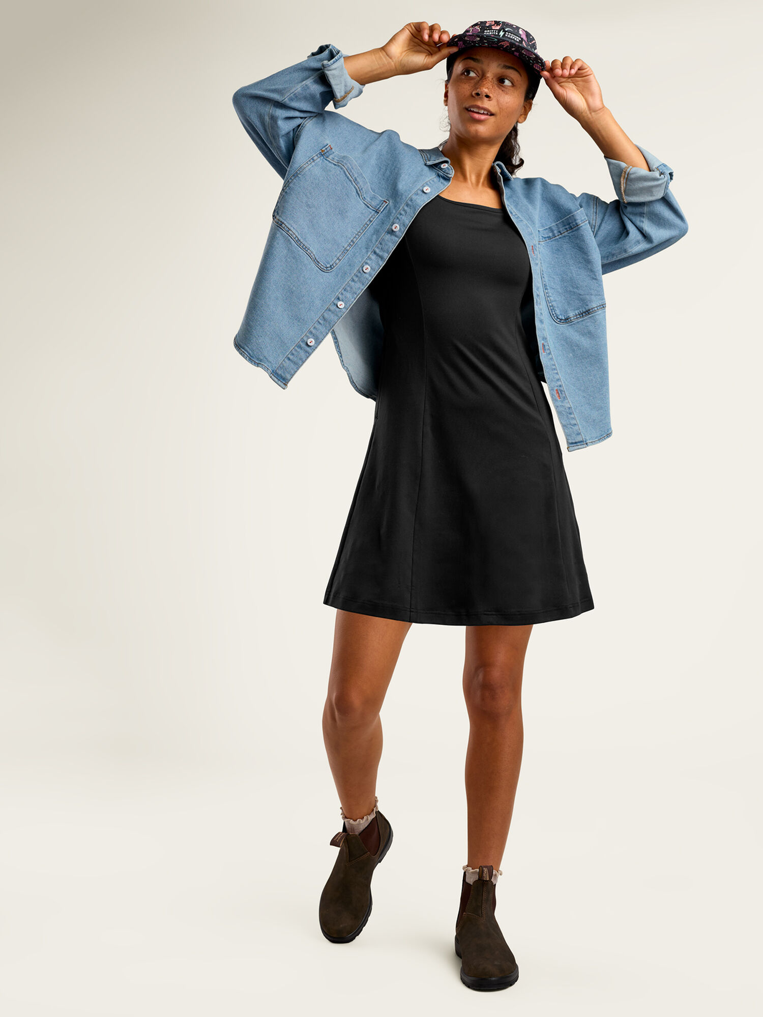 Dream Square Neck Short Sleeve Dress, , original