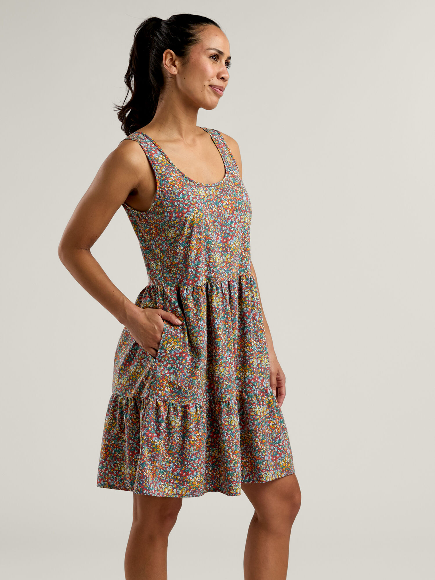 Crusher Tiered Dress, , original