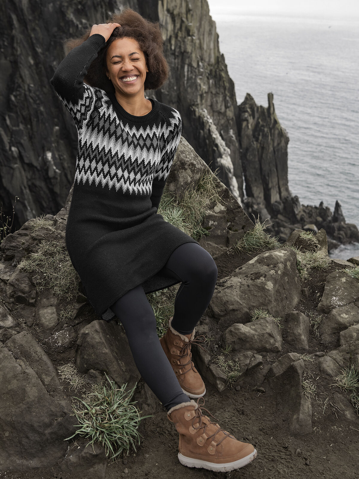 Krimson Klover Sweater Dress Zigzag Mountain Title Nine
