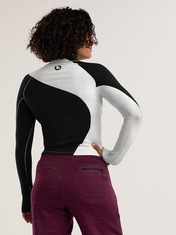 Wool Sculpt Mock Neck Base Layer, , original