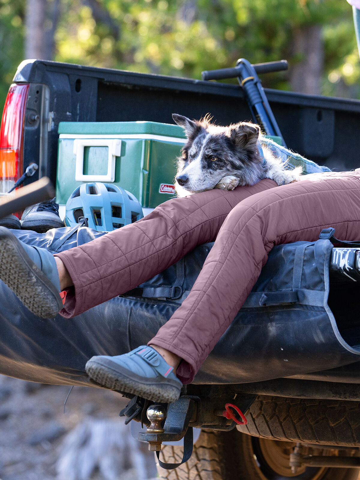 Women's High Rise Quilted Joggers Pinyon | Title Nine