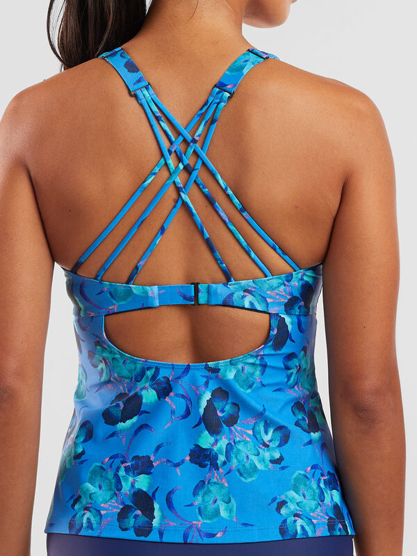 Aria Underwire Tankini Top - Chili Blossom, , original
