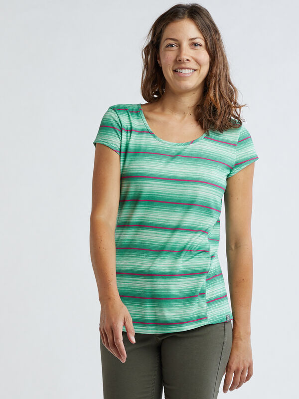 Henerala 2.0 Short Sleeve Tee - Dusk Stripe, , model