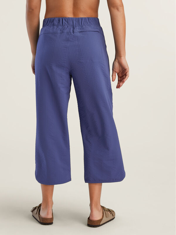 Wide Leg Petite Pants: Slaycation Textured