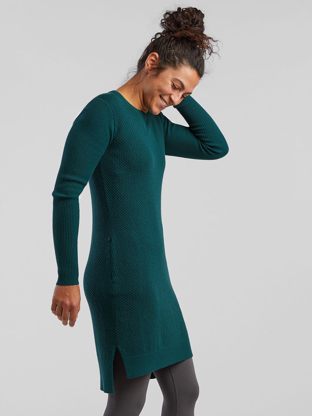 Sweater Dress Woolicious Waffle Crewneck Dress Title Nine