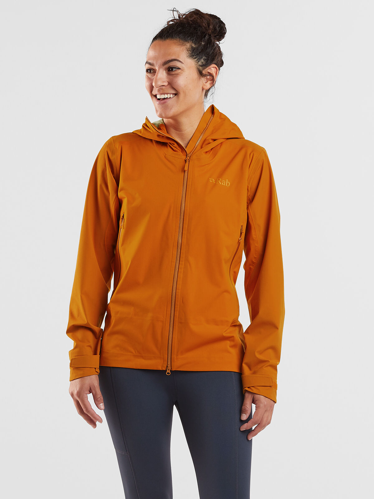 Women's ninette lightweight hooded waterproof jacket thyme 2025 leaf