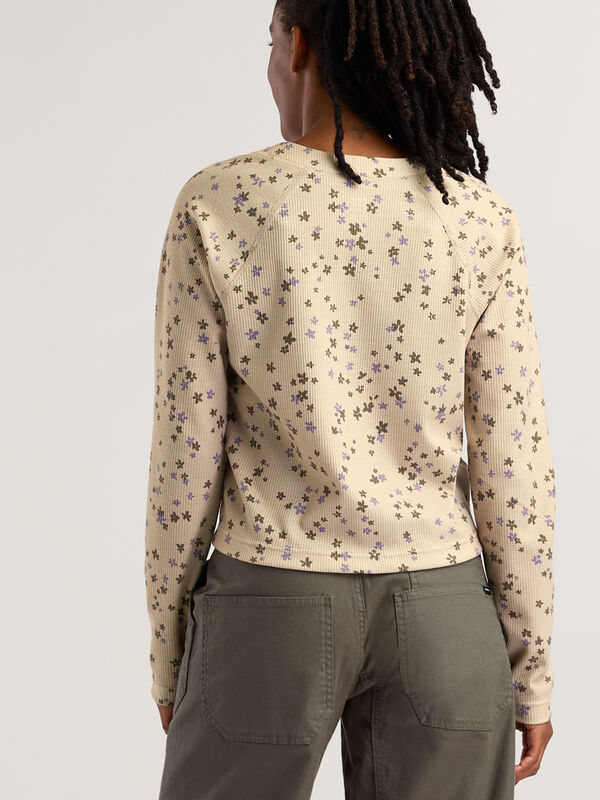 Women&rsquo;s Long Sleeve Waffle Knit Top Nectar