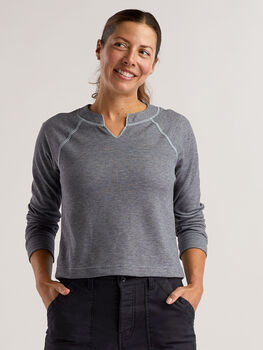 Women’s Long Sleeve Waffle Knit Top Nectar