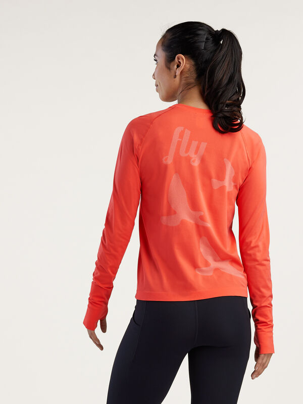 Oiselle Long Sleeve Running Top: Wings Out 2.0 Outlet