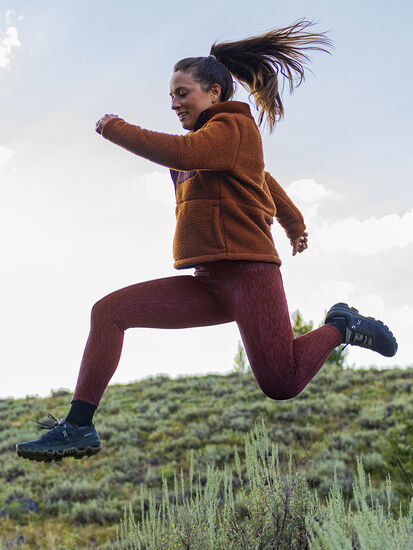 Women's Fleece Lined Leggings: Crash Flatlands