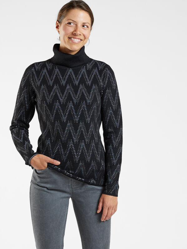 Striking Turtleneck Sweater, , model