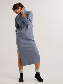 Gadot Maxi Dress – Women’s Long Sleeve Mock Neck Dress