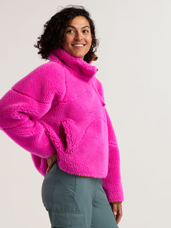 SENIQ Women’s Half Baked  Wool Blend Fleece Pullover