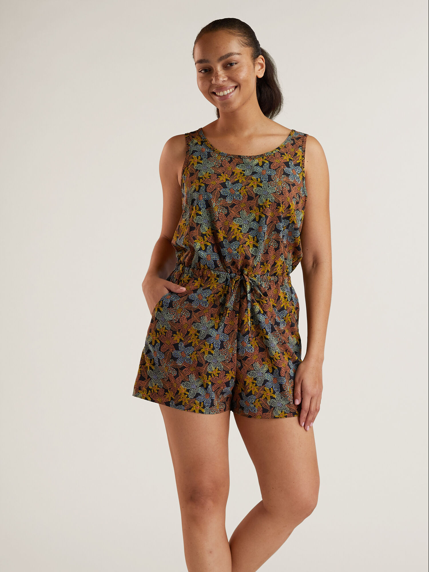 Crusher Sleeveless Romper, , original