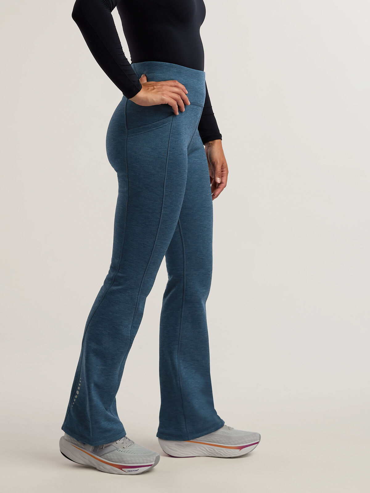 Women's Fleece Lined Flare Pants – Long