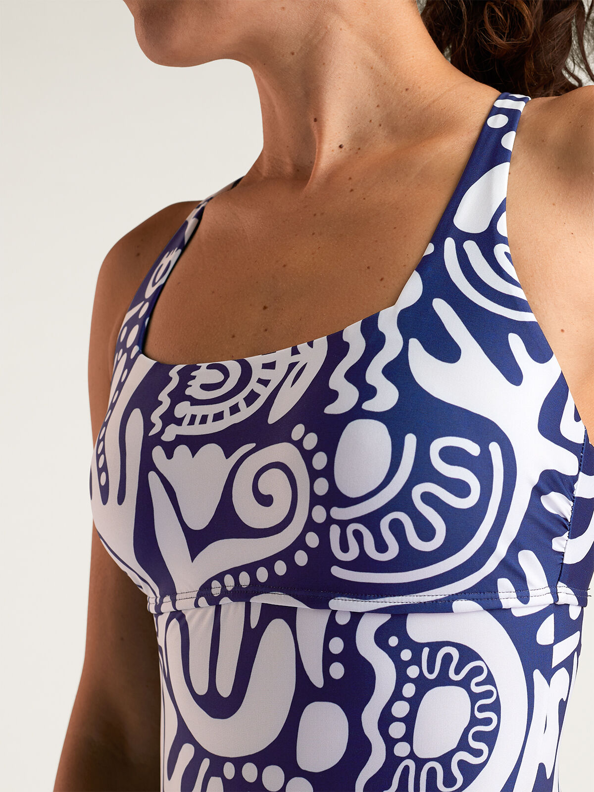 Square Neck One Piece Swimsuit: Hana - Camden | Title Nine