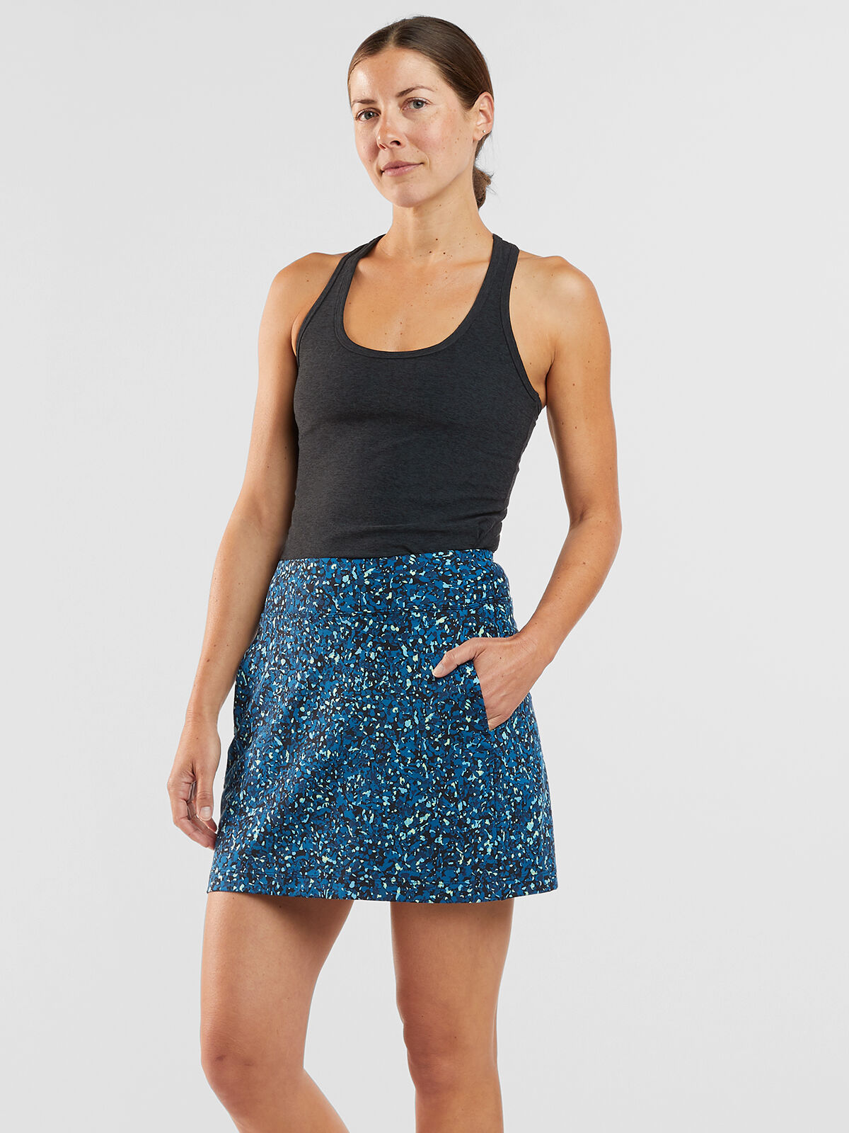 Skort with Pockets Dream Swing Sea Glass Title Nine