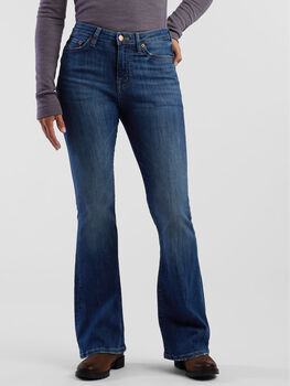 Performance High Rise Flare Jeans