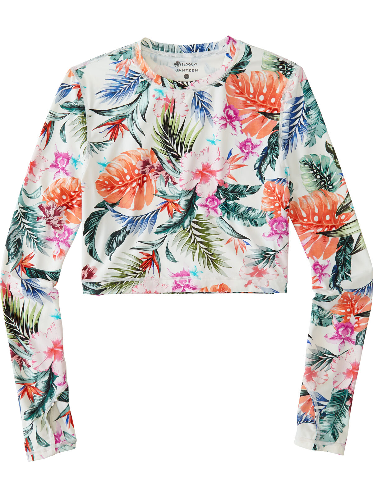 BloqUV Cropped Rash Guard - Print | Title Nine