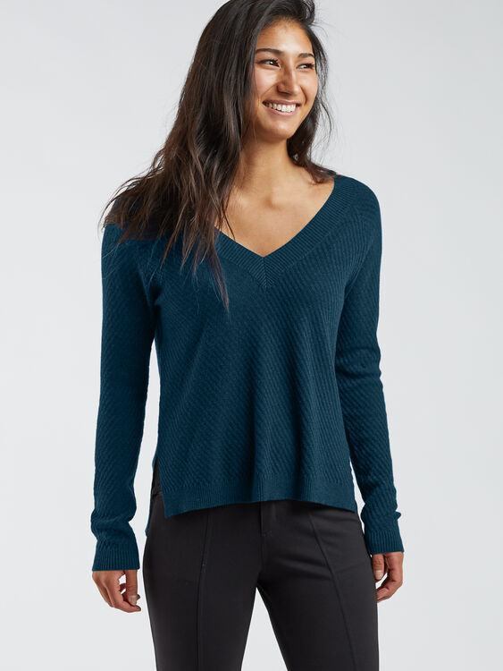 99 V Neck Sweater - Textured, , original