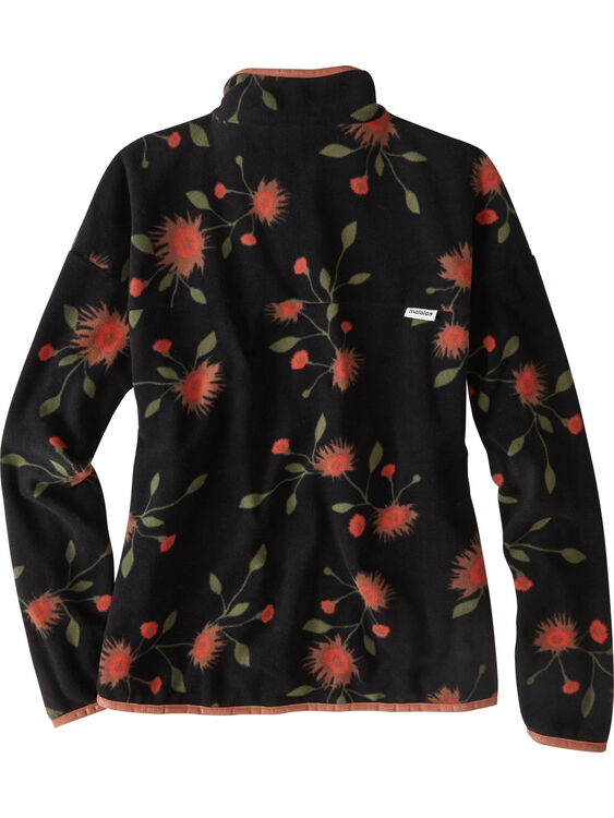 Floral Zip Up Fleece Womens Jacket: Title | Unicorn Nine