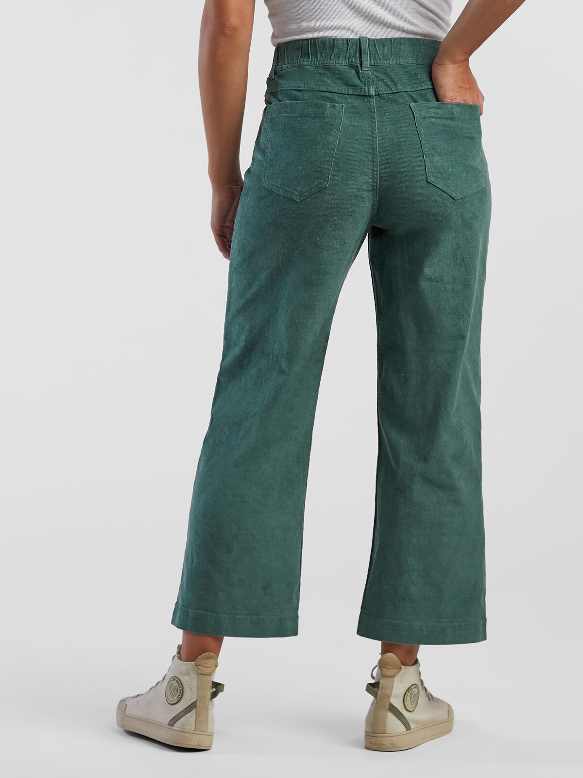 Miraculous Wide Leg Cropped Corduroy Pants