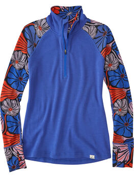 What the Bluff 1/2 Zip Long Sleeve Top