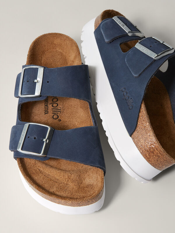 Birkenstock Arizona Flex Platform Sandals Nubuck