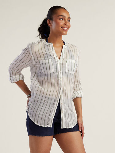 Moorea Gauze Tunic Top