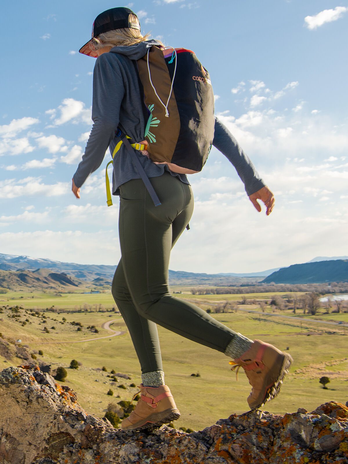 Hiking hoodie top
