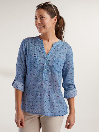 Moorea Gauze Long Sleeve Top