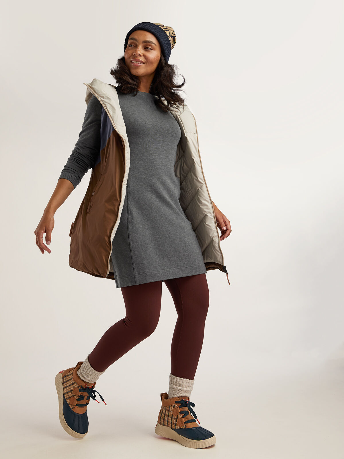 スーツ・フォーマル・ドレス Und Renee Cutwork Dress Long Sleeve Shirt Dress Wren Utility