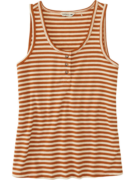 Terra Henley Tank Top - Striped, , original