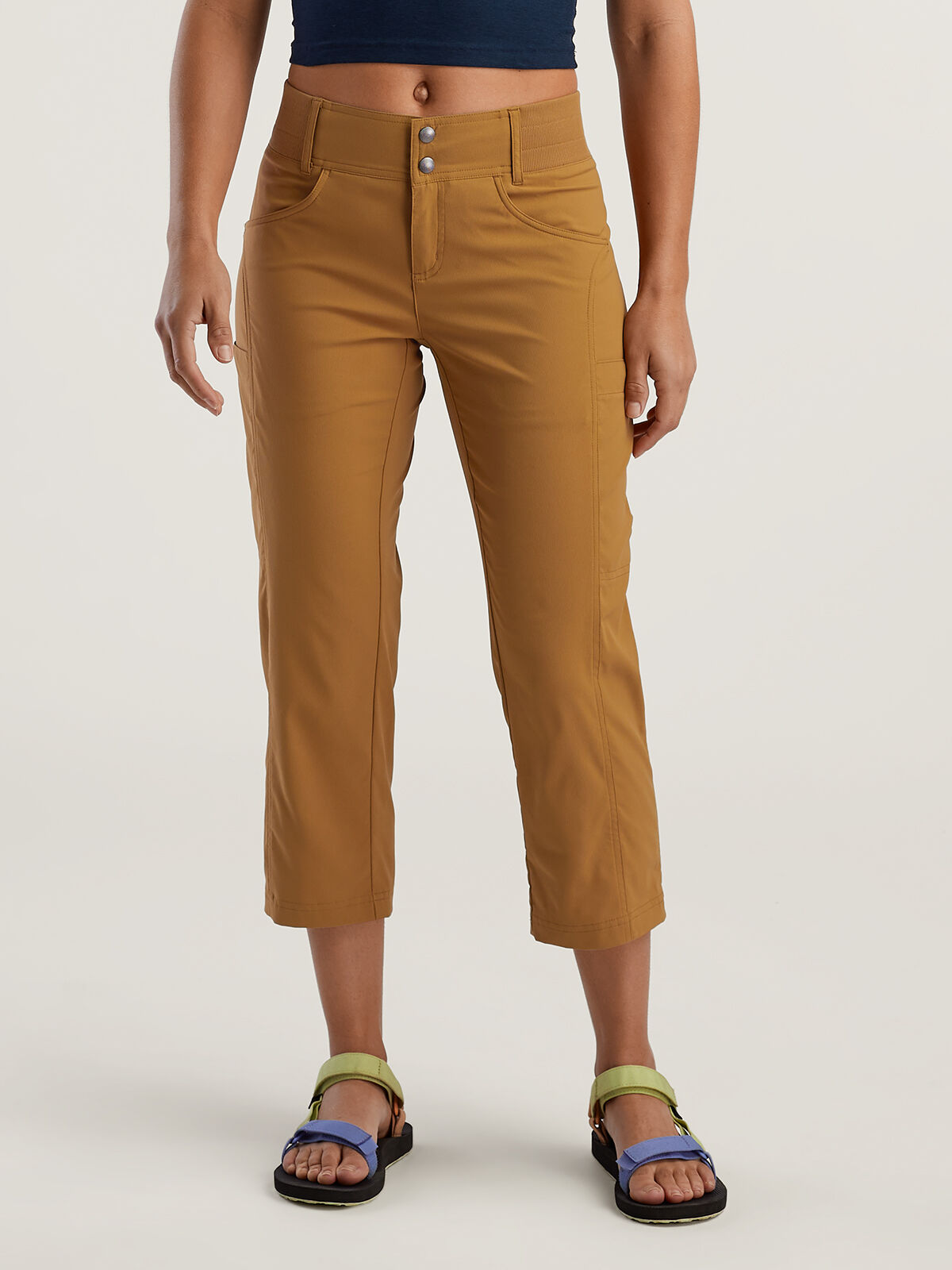 Buy Flying Machine Women Elasticized Waist Cropped Track Pants - NNNOW.com