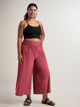 High Waisted Wide Leg Pants Round Trip