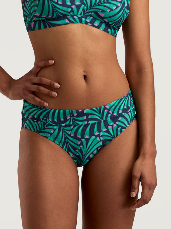 Lehua Full Coverage Drawcord Bikini Bottom - Tulum