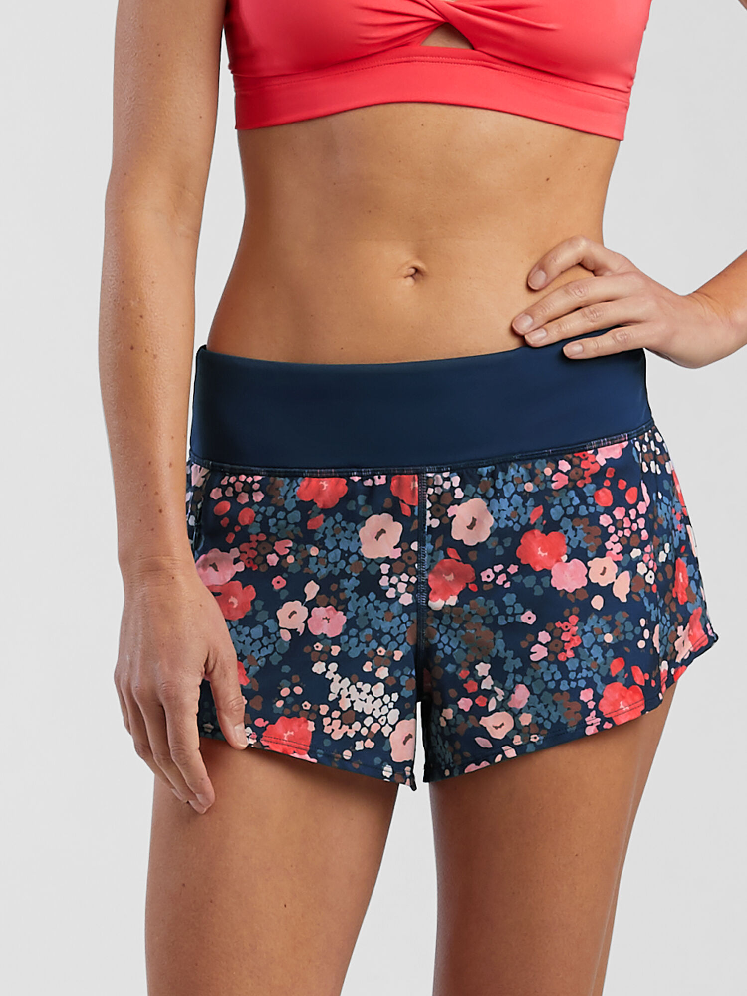 Wahine Swim Shorts - Floral Crush, , original