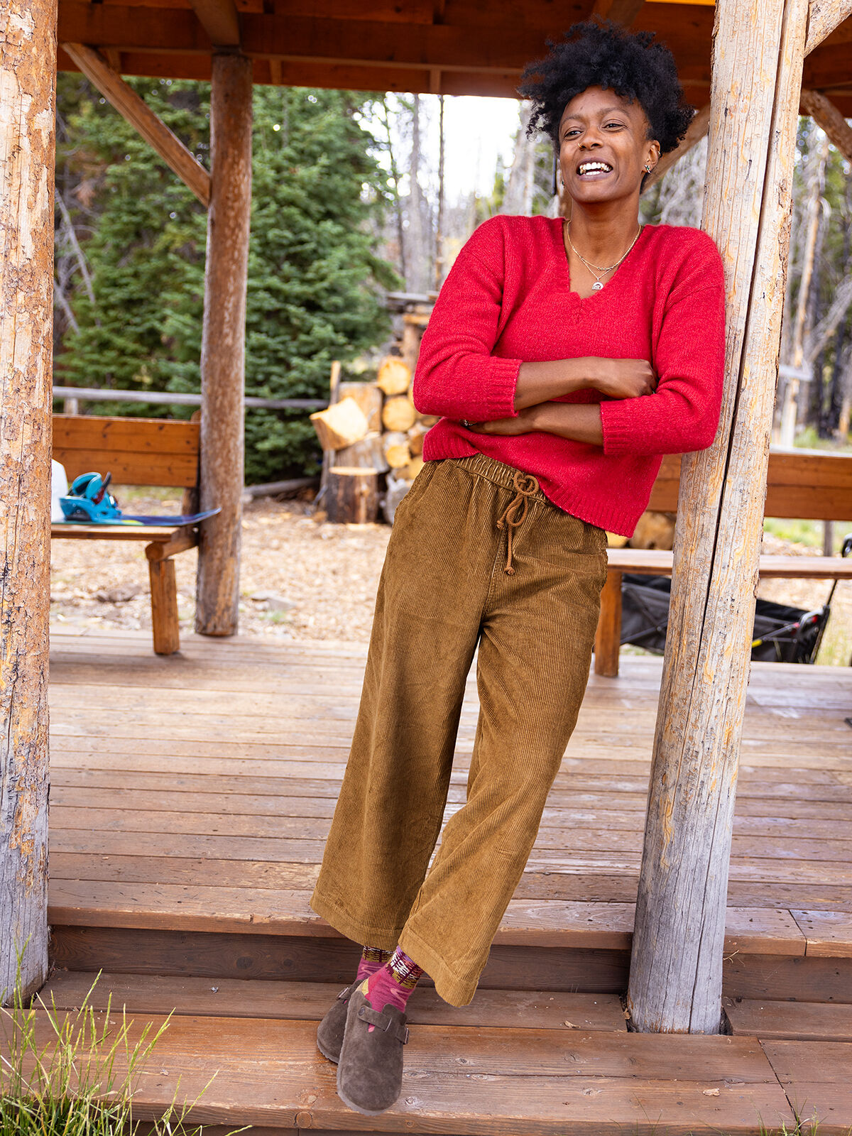 Toad&Co Women's Pull On Wide Leg Corduroy Pants Cascadia | Title Nine