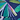 Whitecap Bikini Top - Montego Bay, Blueberry Print, swatch