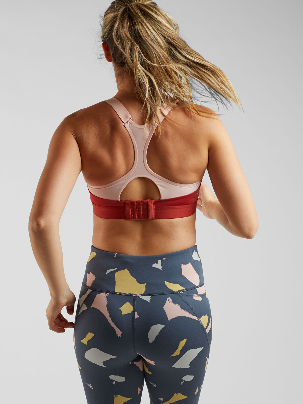 solid tech athena sports bra by moving comfort for title nine