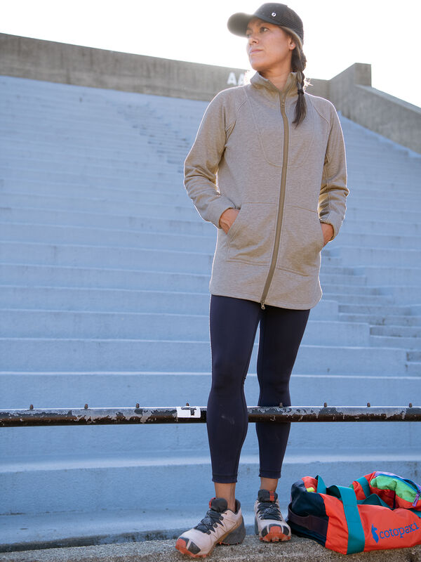 Warmup Fleece Swacket, , model