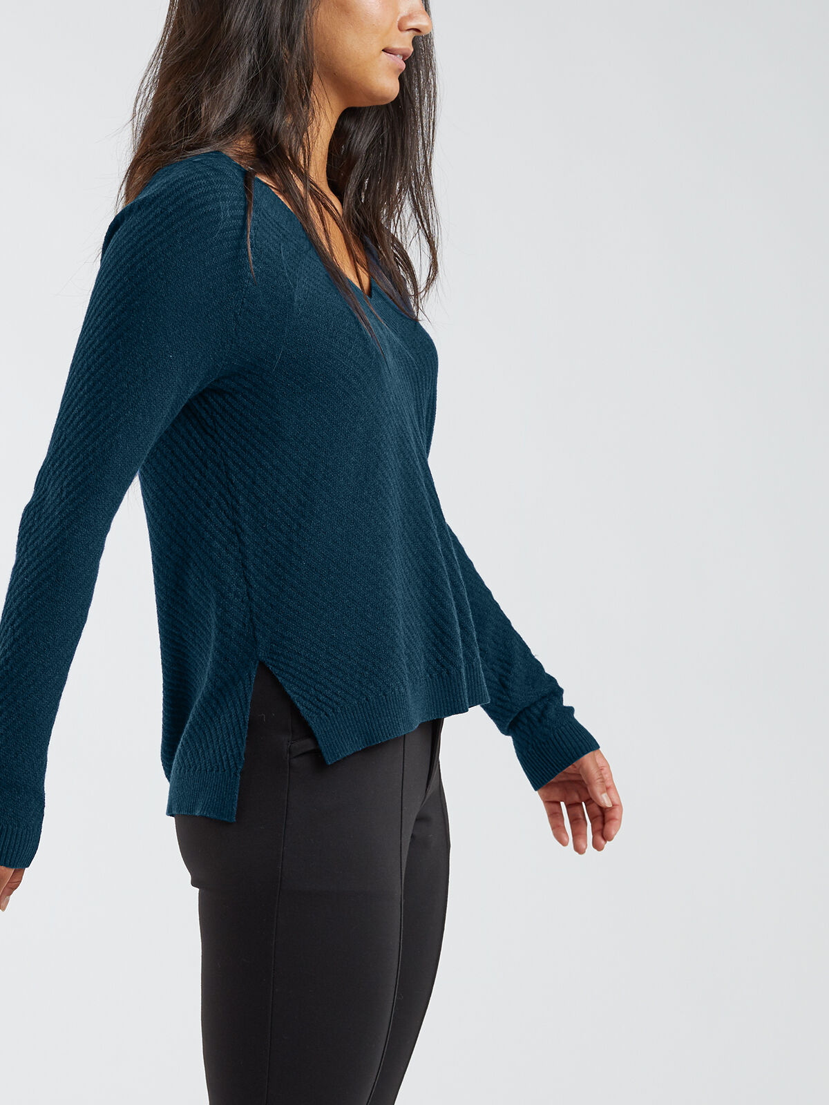 V Neck Sweater Women's 99 Textured | Title Nine