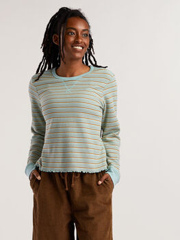 Women's Long Sleeve Waffle Shirt: Foothill