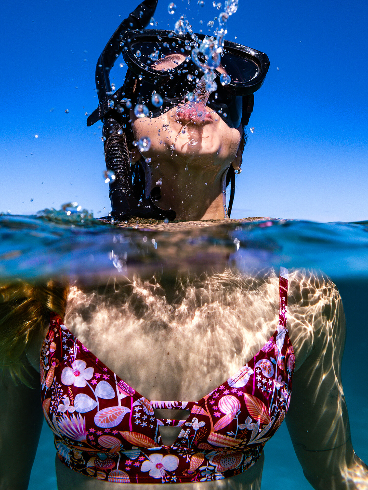 Zehra Bikini Top - Clover Patch, , model