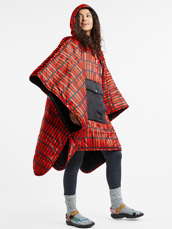 Twin Flames Camp Poncho, , model