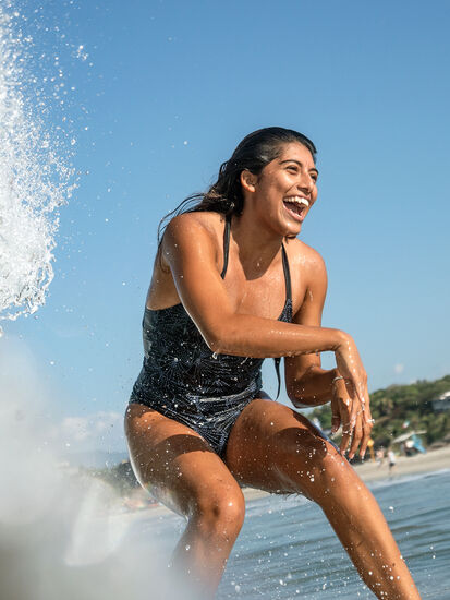 Impossible One Piece Swimsuit - Sashiko, , model