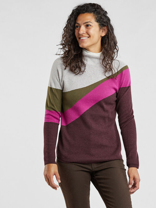 Barra Sweater - High Tide, , model