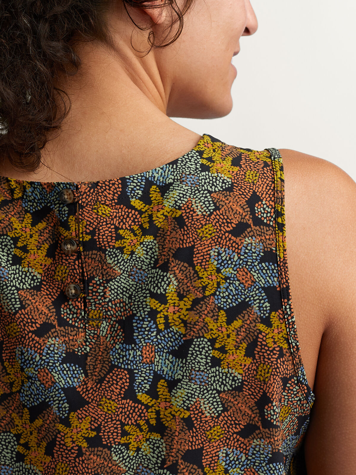 Women's Sunkissed Button Back Tank Top: Crusher Outlet